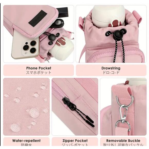 Insulated Water Bottle Bag - Durable
Neoprene Adjustable Strap, Metal Buckle New - Picture 3 of 5